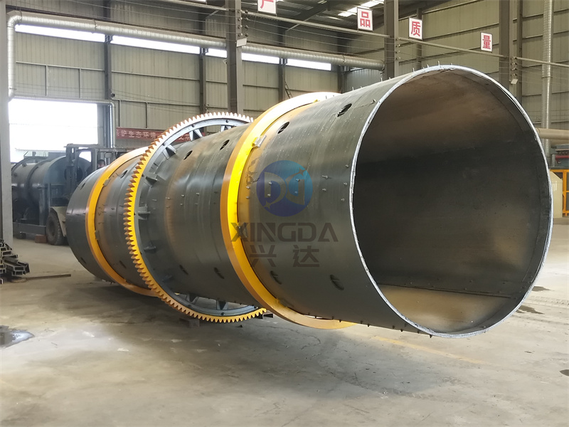 大型有机肥生产线中所用的制粒设备有机肥转鼓造粒机