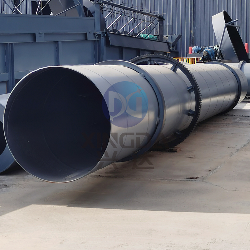 西华县客户18米回转式烘干机的结构设计原理