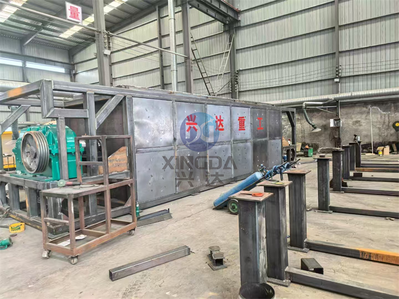 有机肥卧式发酵罐组装现场